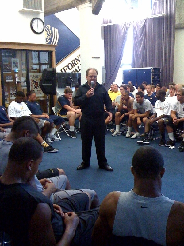football sports hypnotherapist chris cady hypnotizes football team